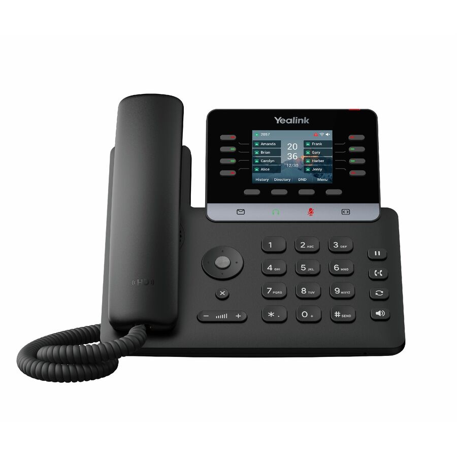 Yealink T73U IP Phone - Corded - Corded - 5 Multiple Conferencing - Wall Mountable, Stand Mountable - Gray