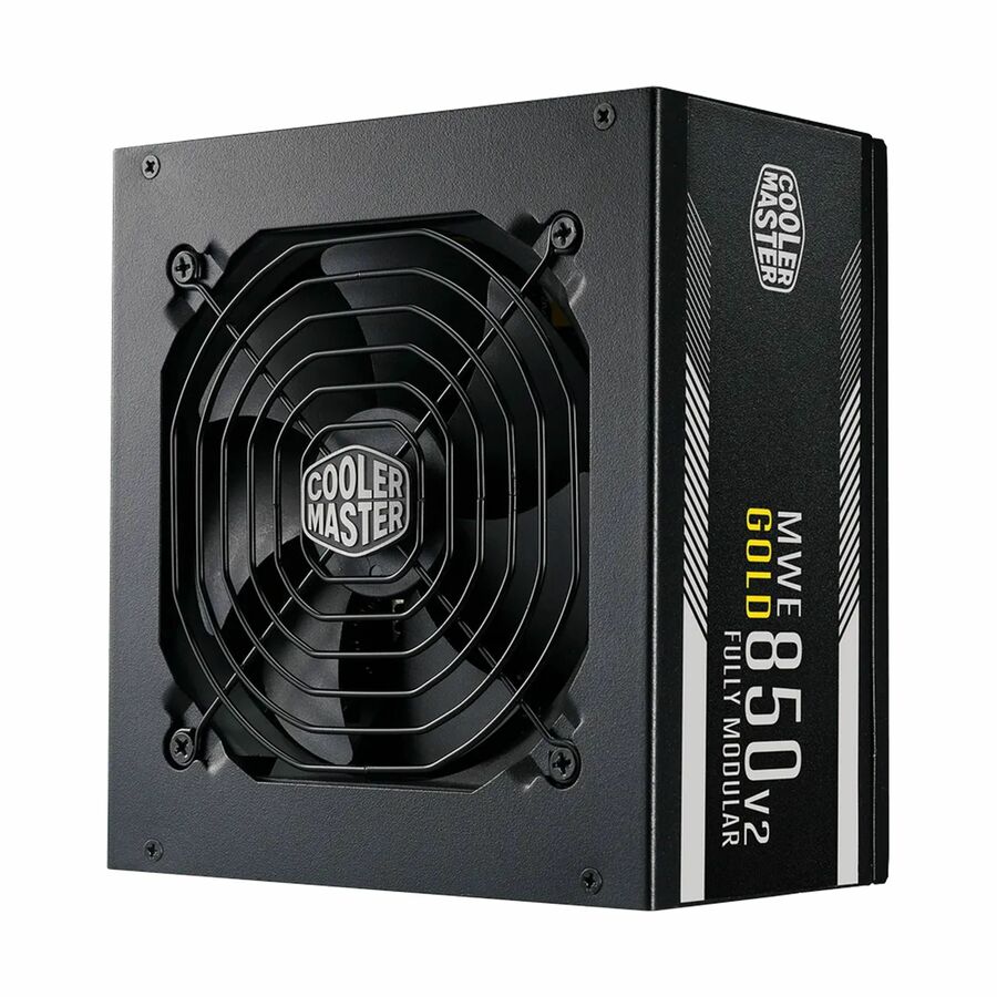 Cooler Master MWE Gold 850 V2 Fully Modular Power Supply - 850W 80+ Gold Certified PSU, Dual EPS Connectors, Semi-Fanless Low Noise Design, Flat Black Cables, Reliable ATX Gaming PSU, 5-Year Warranty