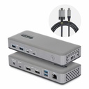 StarTech Dual-Monitor USB-C Docking Station, DisplayPort, 4K 60Hz, 100W Laptop Charging, 1GbE, Driverless, Multi-Monitor Dock