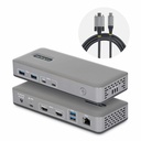StarTech Dual-Monitor USB-C Docking Station, HDMI, 4K 60Hz, 100W Laptop Charging, 1GbE, Driverless, Multi-Monitor Dock