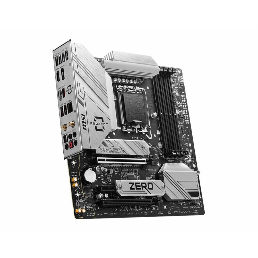 MSI B760M PROJECT ZERO Gaming Desktop Motherboard - Intel B760 Chipset - Socket LGA-1700 - Micro ATX