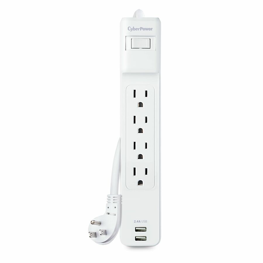 CyberPower P403URC1 Home Office 4 - Outlet Surge Protector with 500 J Surge Suppression
