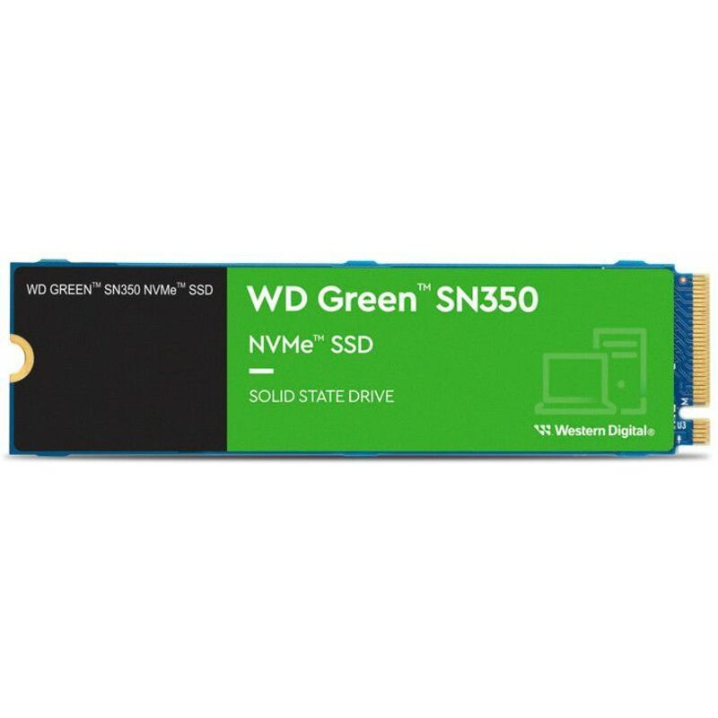 WD Green SN350 WDS100T2G0C 1 TB Solid State Drive - M.2 2280 Internal - PCI Express NVMe (PCI Express NVMe 3.0 x4)