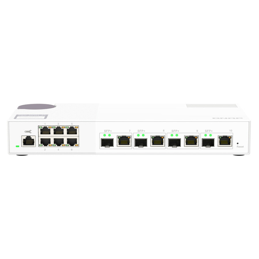 QNAP 10GbE and 2.5GbE Layer 2 Web Managed Switch for SMB Network Deployment