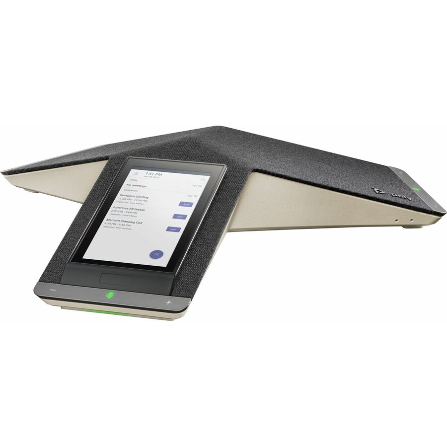 Poly Trio C60 IP Conference Station - Corded/Cordless - Wi-Fi, Bluetooth - 5 Multiple Conferencing - Black