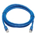Tripp Lite by Eaton Cat6a 10G Snagless F/UTP Ethernet Cable (RJ45 M/M) PoE CMR-LP Blue 10 ft. (3.05 m)