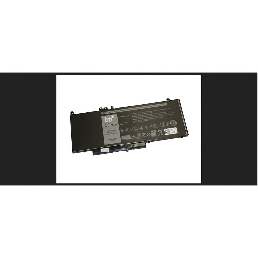 BTI G5M10-BTI 7.4V 51WHR LI-ION BATTERY 0G5M10, 5XFWC, K9GVN, WYJC2, 451-BBLK, 8V5GX, PF59Y, YM3TC, 451-BBLL, F5WW5, R9XM9, 451-BBLN, G5M10, VMKXM LATITUDE E5450, E5550