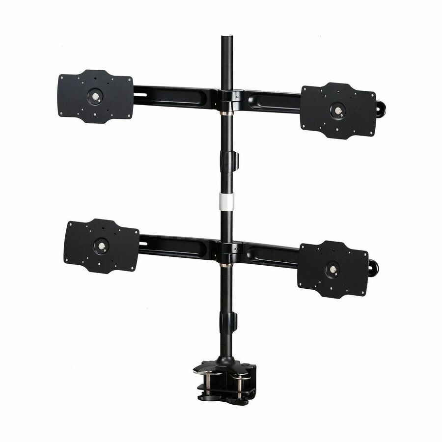 Amer Mounts Quad Monitor Clamp mount Supports Flat Panel Size up to 32" AMR4C32