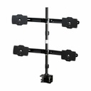 Amer Mounts Quad Monitor Clamp mount Supports Flat Panel Size up to 32" AMR4C32