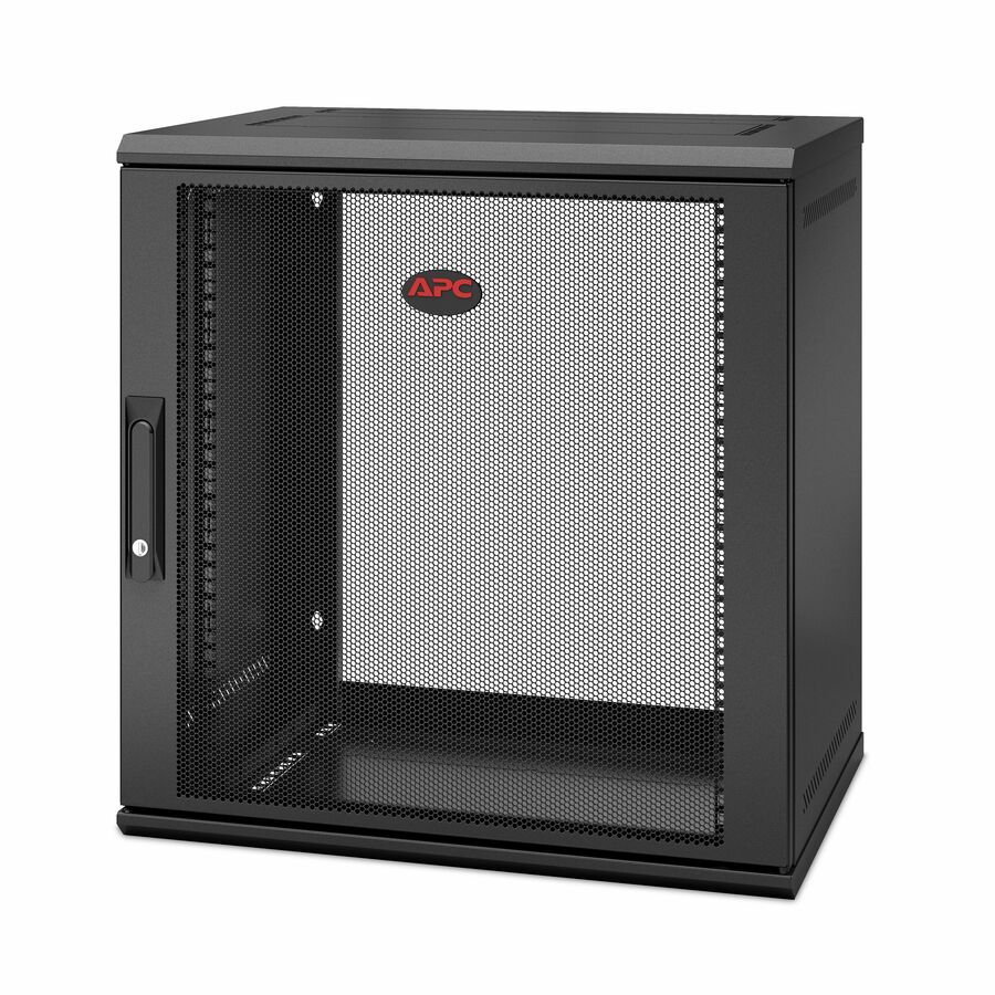 APC NetShelter 12U Wallmount Rack Enclosure Cabinet Single Hinged Switch Depth