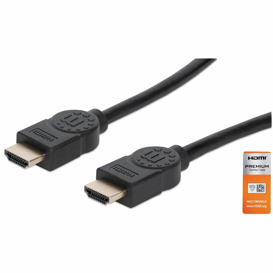 HDMI 4K@60Hz Cable with Ethernet, 1.8m, Certified, Suitable for ALL 4K & 1080p/HD uses - when upgrading now or have it ready for when you need it, Male to Male, Black, Ultra HD 4k x 2k, Lifetime Warranty, Premium High Speed, Similar to HDMM2MP