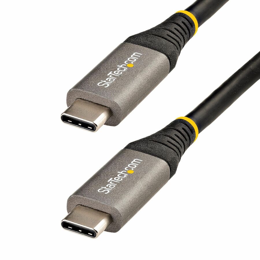 StarTech 6.6ft (2m) USB-C Cable, USB 5Gbps, 100W (5A) Power Delivery, 4K 60Hz DP Alt Mode, TPE Jacket, Thunderbolt Compatible