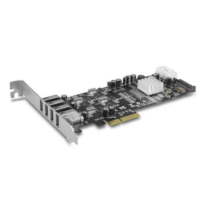 Vantec Quad Chip 4-Port Dedicated 5Gbps USB 3.0 PCIe Host Card