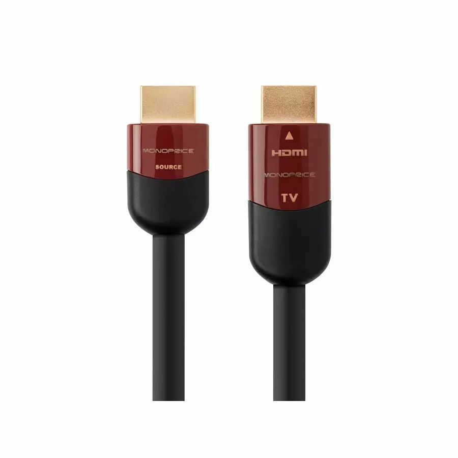 Monoprice 4K High Speed HDMI Cable 50ft - CL2 In Wall Rated 18Gbps Active Black