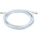 Monoprice 15ft 32AWG Mini DisplayPort Cable - White