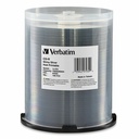 Verbatim CD-R 700MB 52X Shiny Silver Silk Screen Printable, Hub Printable - 100pk Spindle
