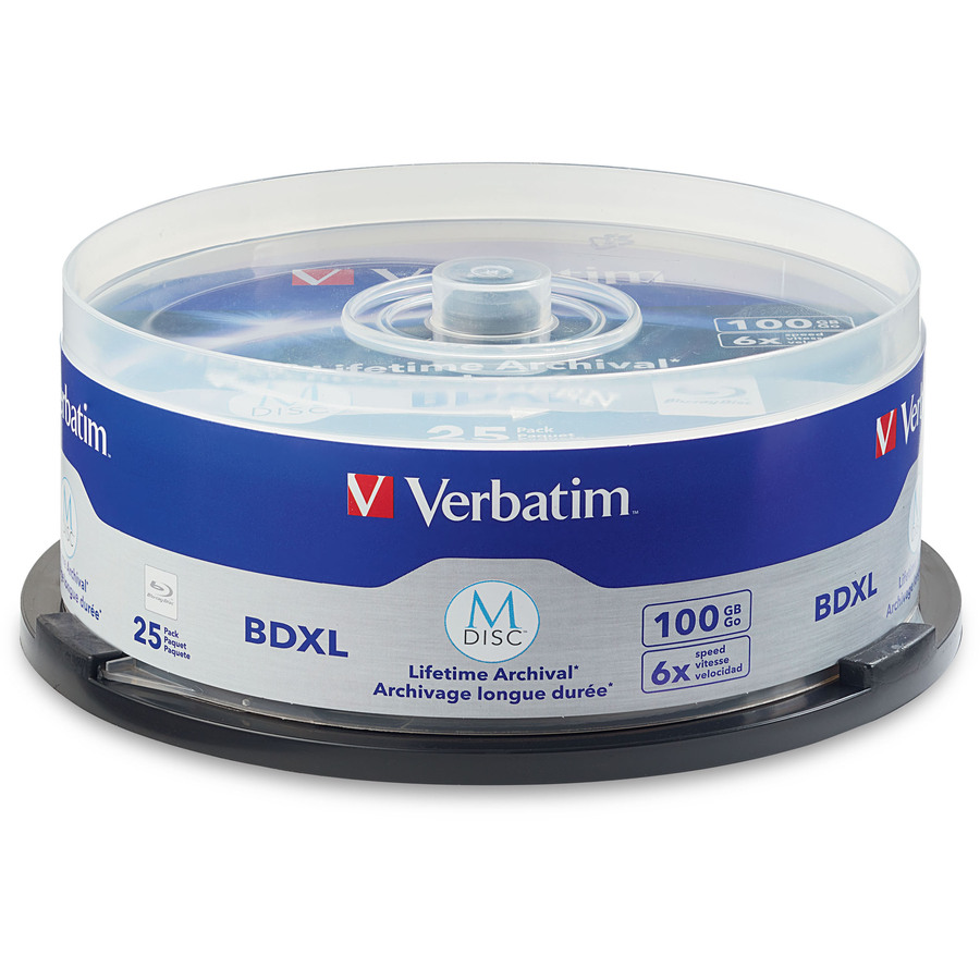 M DISC BDXL 100GB 6X with Branded Surface - 25pk Spindle