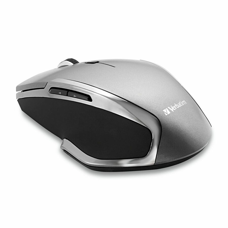 Verbatim Wireless Notebook 6-Button Deluxe Blue LED Mouse - Graphite