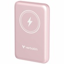 Verbatim Charge 'n' Go Magnetic Wireless Power Bank 10000 mAh - Pink