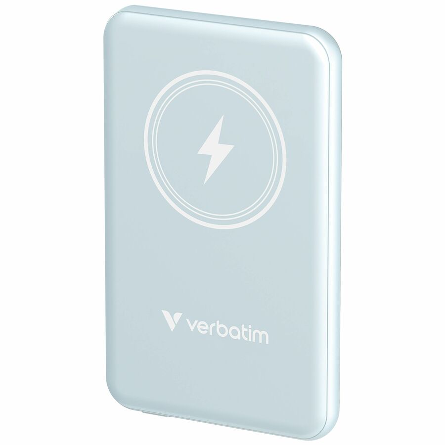 Verbatim Charge 'n' Go Magnetic Wireless Power Bank 5000 mAh - Blue
