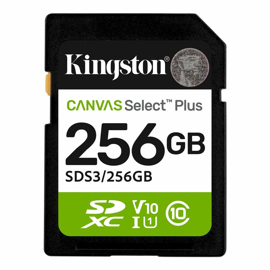 Kingston Canvas Select Plus 256 GB Class 10/UHS-I (U1) V10 SDXC - 1