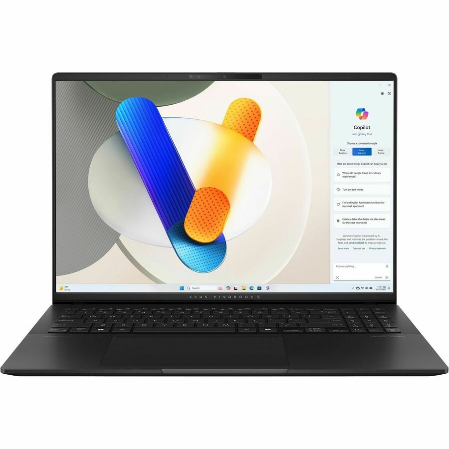 Asus Vivobook S 16 M5606 M5606KA-PB77 16" Copilot+ PC Notebook - WUXGA - 60 Hz - AMD Ryzen AI 7 350 - 24 GB - 1 TB SSD - Neutral Black
