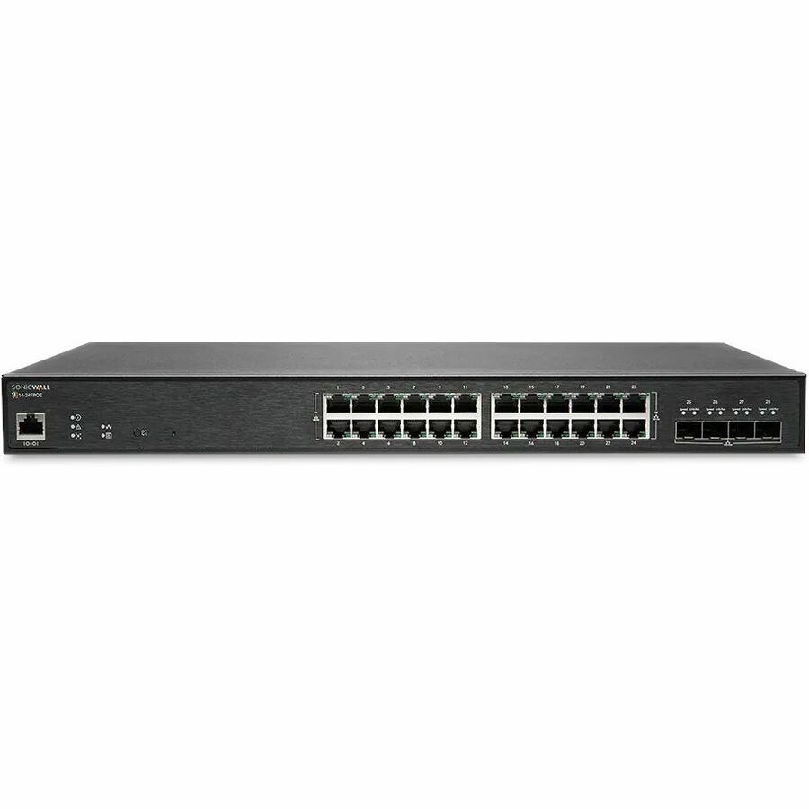 SonicWall SWITCH SWS14-24FPOE WITH WIRELESS NETWORK MANAGEMENT ESSENTIAL AND SUPPORT 1YR