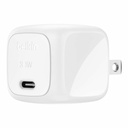 Belkin 30W Portable USB-C Wall Charger - 1xUSB-C (30W) - Fast Charge - Power Adapter - White