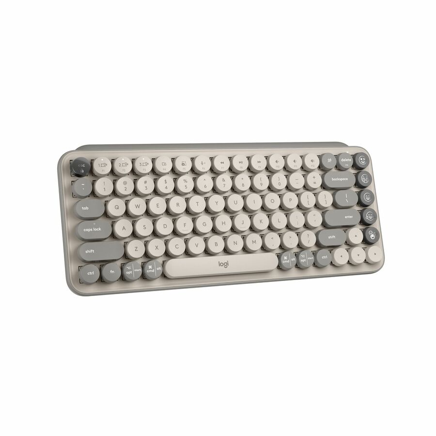 Logitech POP Keys Mechanical Wireless Keyboard with Customizable Emoji Keys, Compact Design, Bluetooth, Mist
