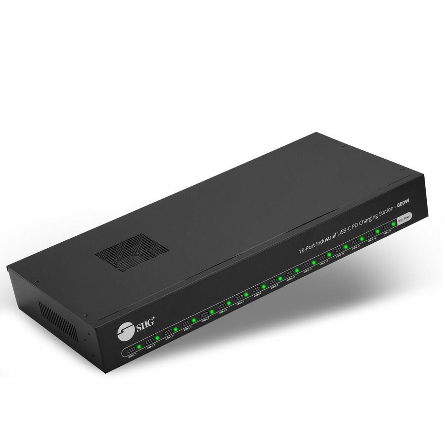 16-Port Industrial USB-C PD Charging Station - 600W