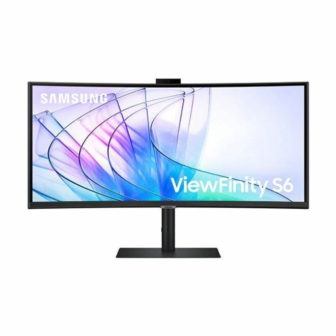 Samsung ViewFinity S6 S34C654VAN 34" Class Webcam UW-QHD Curved Screen LCD Monitor - 21:9 - Black