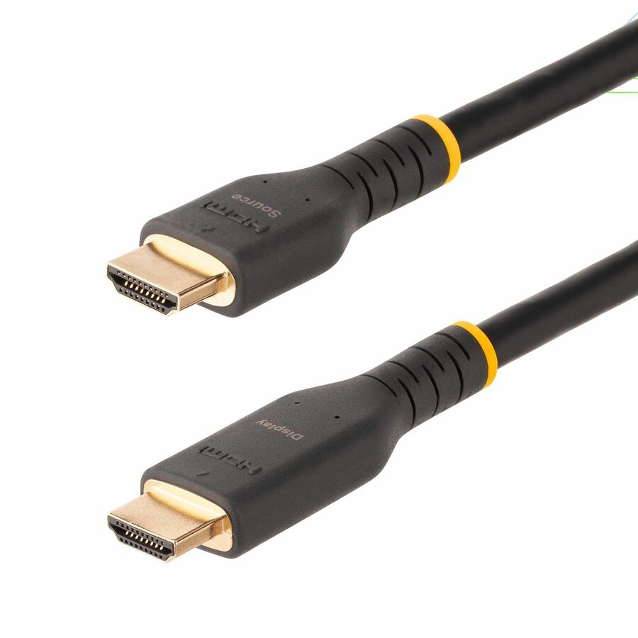 StarTech 30ft (10m) Active HDMI Cable, HDMI 2.0 4K 60Hz UHD, Rugged HDMI Cord w/ Aramid Fiber, Heavy-Duty High Speed HDMI 2.0 Cable
