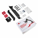 Single Monitor Heavy-Duty Premium Gas Spring Desk Mount - 17" to 43" , VESA 75x75, 100x100, 200x200mm