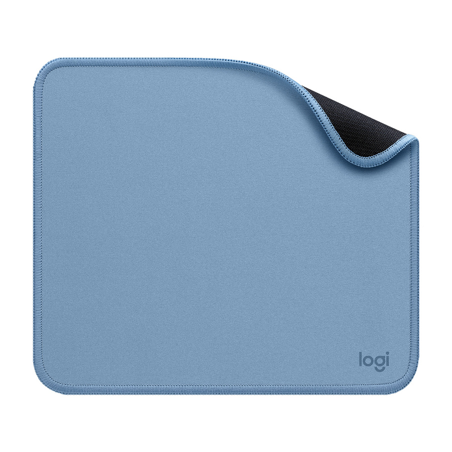 Logitech Mouse Pad - Studio Series, Computer Mouse Mat with Anti-slip Rubber Base, Spill-Resistant Surface, Blue Grey