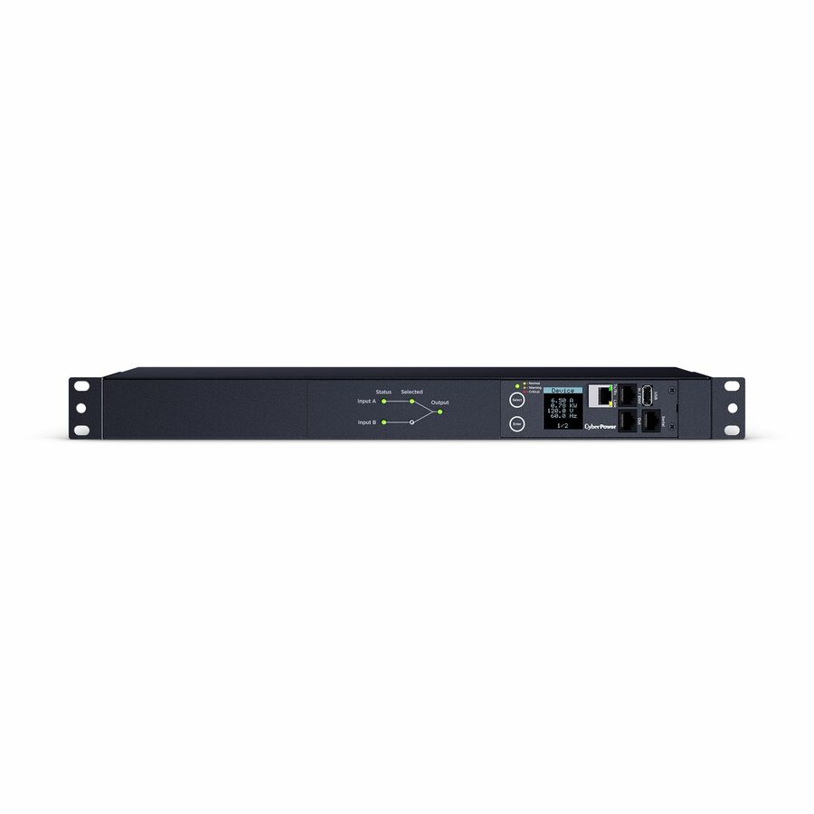 CyberPower PDU44002 Single Phase 100 - 120 VAC 20A Switched ATS PDU