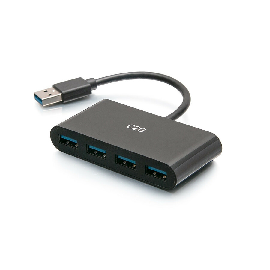 C2G 4-Port USB Hub - USB 3.0 Hub - SuperSpeed USB - 5Gbps