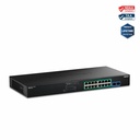 TRENDnet TPE-BG182g, 18-Port Gigabit 470W PoE++ Switch with 8 x 95W PoE++ Ports, 8 x 30W PoE+ Ports, 2 Gigabit SFP Slots,470W PoE Budget, 1U 19" Rack Mountable