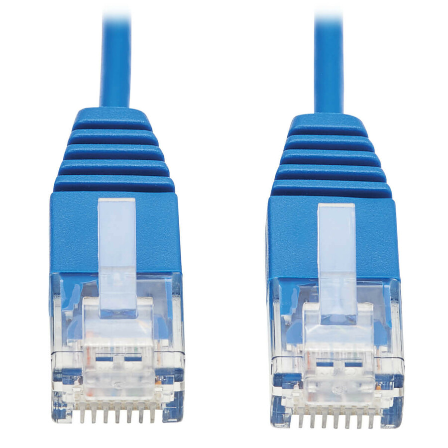 Eaton Tripp Lite Series Cat6 Gigabit Molded Ultra-Slim UTP Ethernet Cable (RJ45 M/M), Blue, 3 ft. (0.91 m)