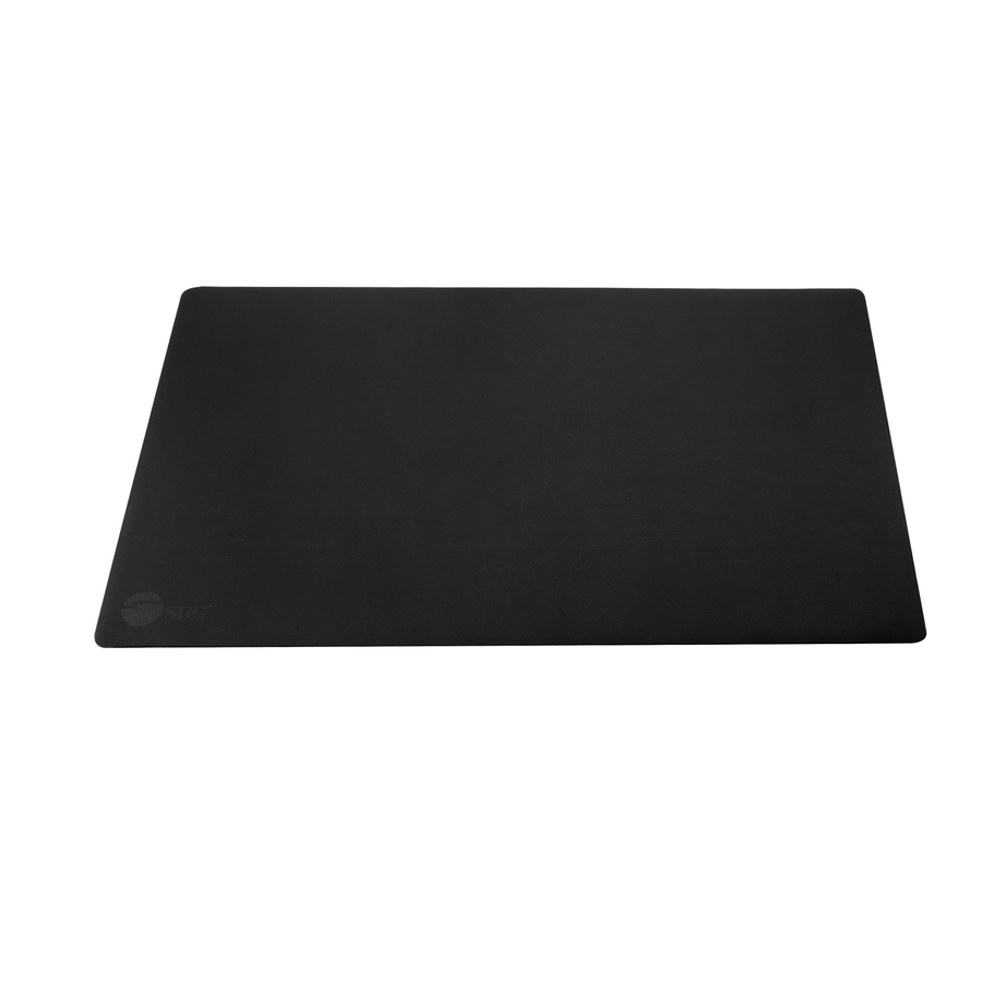SIIG Large Artificial Leather Smooth Desk Mat Protector - Black