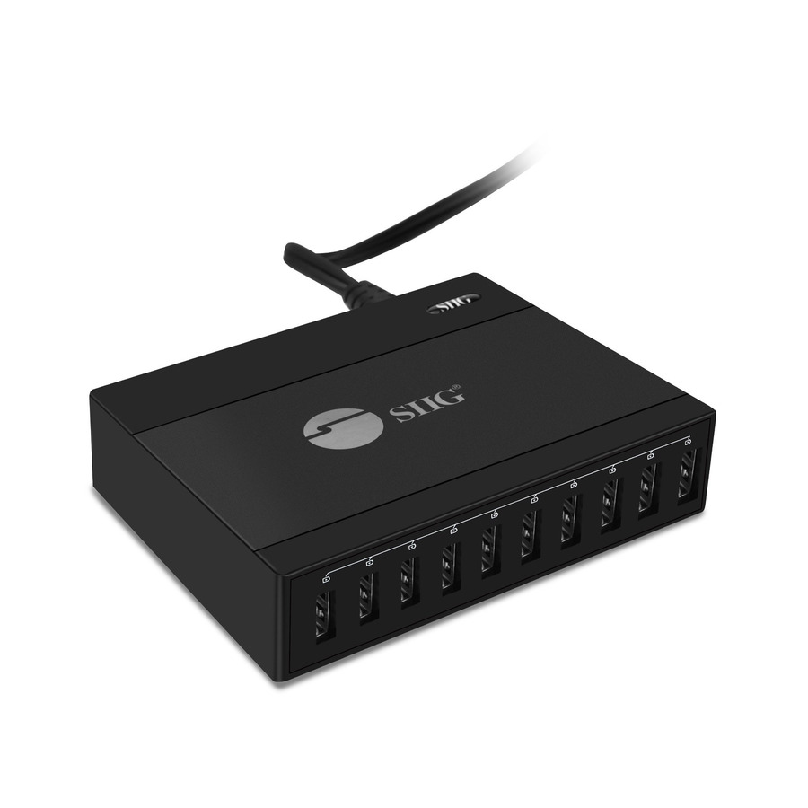 SIIG 60W 10-Port USB Charger