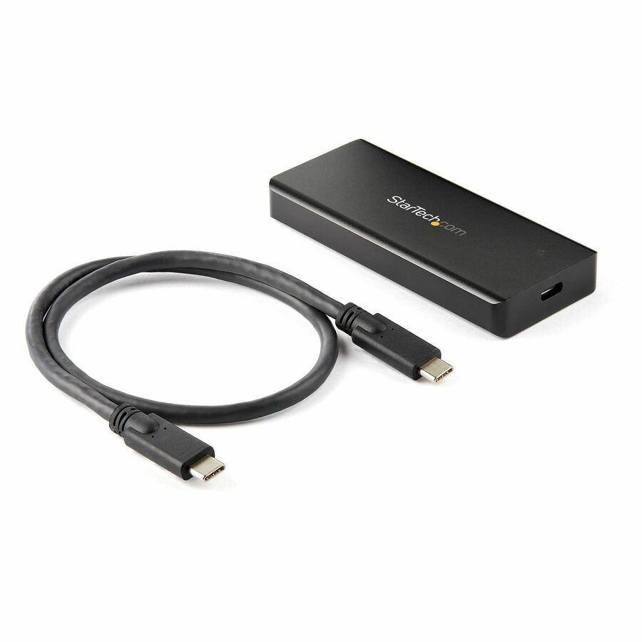 StarTech USB-C 10Gbps M.2 NVMe PCIe SSD Enclosure, 1GB/s Rugged Aluminum M.2 PCI Express M-Key Case IP67 Rated, Mac/PC, TAA