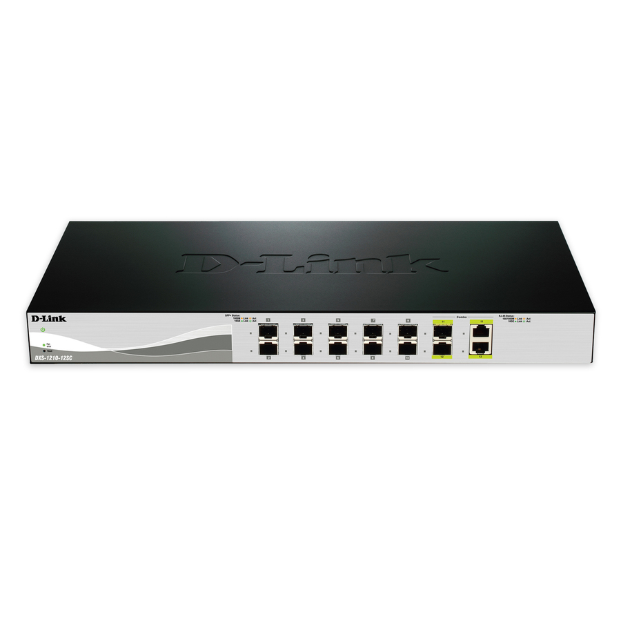 D-Link 10G Smart Switch with 10-port 10G SFP+ and 2-port 10GBASE-T/SFP+ Combo Port