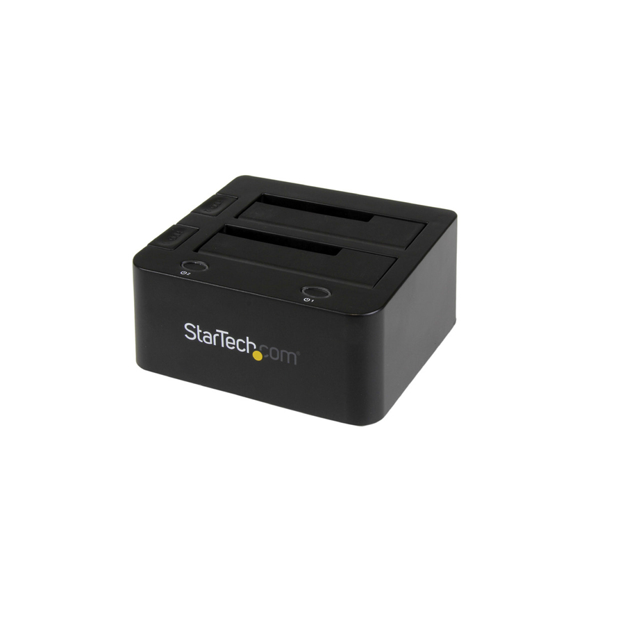 StarTech Dual-Bay USB 3.0 to SATA and IDE Hard Drive Docking Station, 2.5/3.5" SATA III and IDE (40 pin), SSD/HDD Dock, Top-Loading