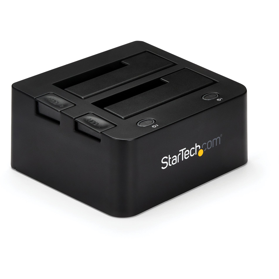StarTech Dual-Bay USB 3.0 to SATA and IDE Hard Drive Docking Station, 2.5/3.5" SATA III and IDE (40 pin), SSD/HDD Dock, Top-Loading