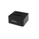 StarTech Dual-Bay USB 3.0 to SATA and IDE Hard Drive Docking Station, 2.5/3.5" SATA III and IDE (40 pin), SSD/HDD Dock, Top-Loading