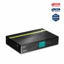 TRENDnet 8-Port 10/100Mbps PoE Switch, 4 x 10/100 Ports, 4 x 10/100 PoE Ports, 30W PoE Power Budget, 1.6 Gbps Switching Capacity, 802.3af, Limited Lifetime Protection, Black, TPE-S44