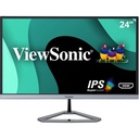 ViewSonic VX2476-SMHD 24 Inch 1080p Monitor, IPS Display with FreeSync and Eye Care Technology for Home and Office Entertainment, Ultra-Thin Bezels, DisplayPort for Daisy Chain, HDMI, and VGA Inputs