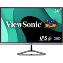 ViewSonic VX2476-SMHD 24 Inch 1080p Monitor, IPS Display with FreeSync and Eye Care Technology for Home and Office Entertainment, Ultra-Thin Bezels, DisplayPort for Daisy Chain, HDMI, and VGA Inputs
