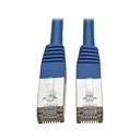 Eaton Tripp Lite Series Cat5e 350 MHz Molded Shielded (STP) Ethernet Cable (RJ45 M/M), PoE, Blue, 15 ft. (4.57 m)