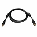 Eaton Tripp Lite Series USB 2.0 A to B Cable with Ferrite Chokes (M/M), 3 ft. (0.91 m)